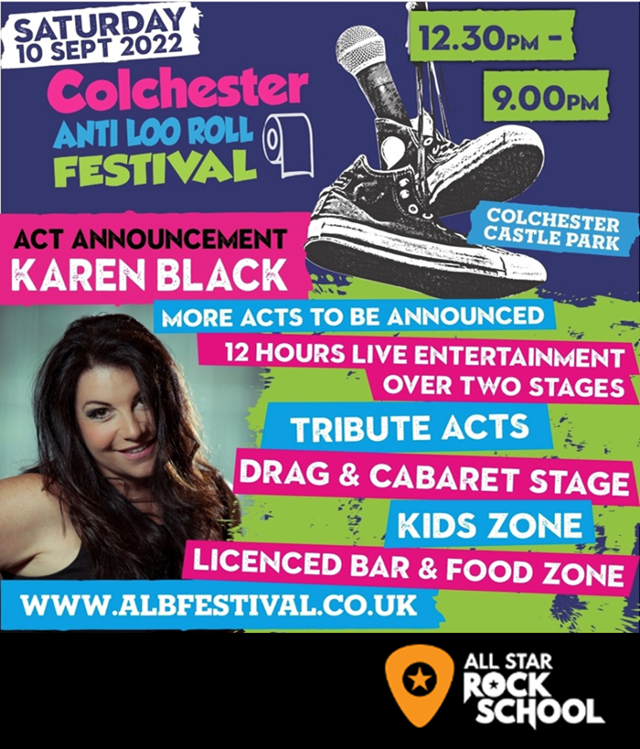 allstarrocksch's tweet photo. We can't wait to showcase All Star Rock School at the Colchester Anti Loo Roll Festival on Saturday 10th September. Taking place in Lower Castle Park, you'll be able to see our students performing live at this brilliant event. #colchester https://t.co/MeINkC7LRZ