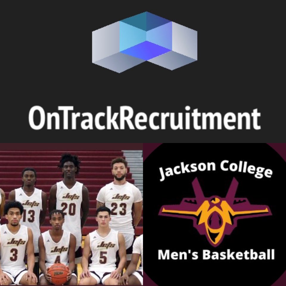 OnTrackRecruit1's tweet photo. S/O to Jackson College @Jets_MBB for the follow! Jackson College is a Division 2 Juco located in Michigan. Coaches and players be sure to follow them for information and recruitment updates! https://t.co/UeNAeGxUi3