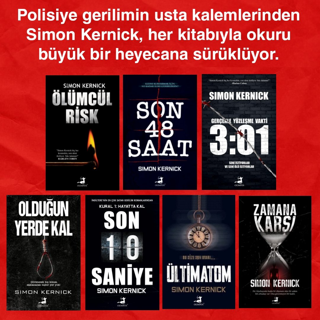 olimposyayin's tweet photo. Polisiye gerilimin usta kalemlerinden Simon Kernick her kitabıyla okuru büyük bir heyecana sürüklüyor.
Kitapların sıralamasını merak edenler için sıralıyoruz:
#simonkernick #kitap #polisiye #book https://t.co/gMVyJvjj8I