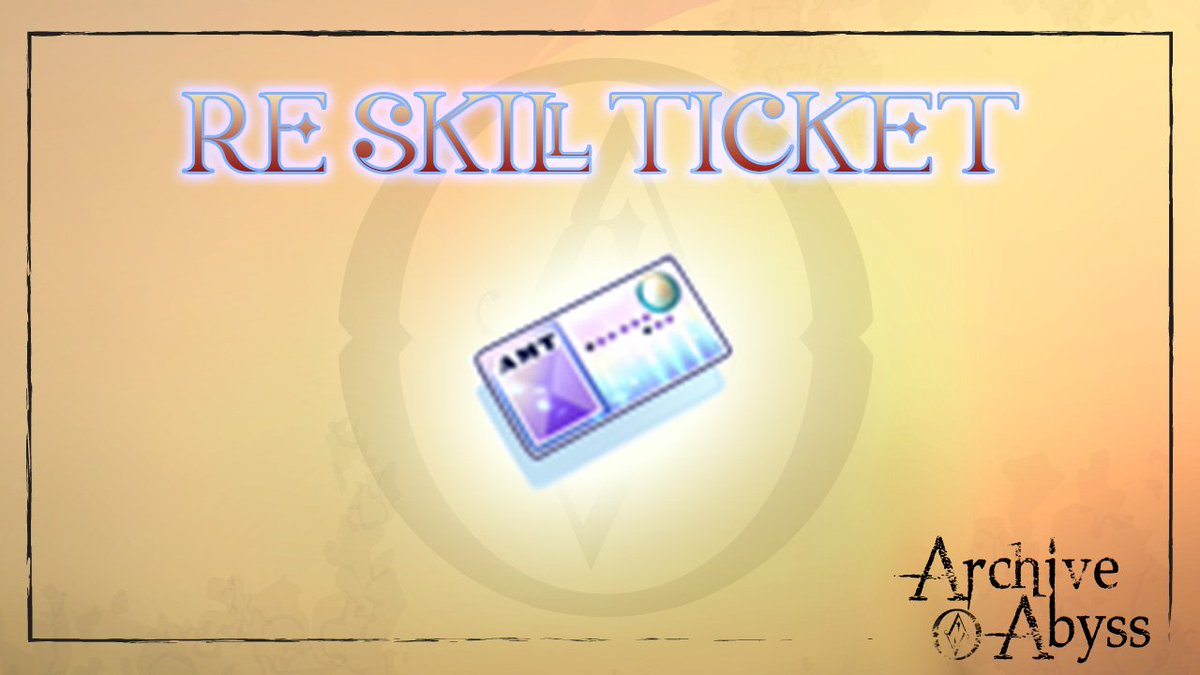 AOA_System's tweet photo. 2.Re-skill ticket x 1 : เปลี่ยนแปลงทักษะพิเศษในปัจจุบัน โดยสามารถเลือกเปลี่ยนแปลงทักษะพิเศษตามสายอาชีพของตนเองเท่านั้น
. https://t.co/OrUO1wKQXQ