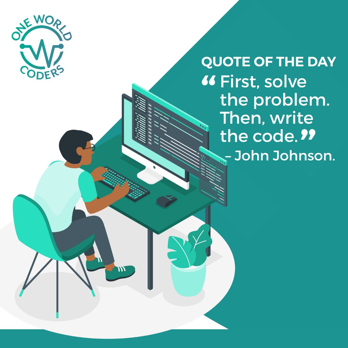 oneworldcoders's tweet photo. From its inception, coding has always been a tool used to solve complex problems. For aspiring coders, it is crucial to develop a passion for solving real-world problems to be good at coding. 

#onewordlcoders #kampala #Kigali #softwaredevelopment #softwaredevelopers #coding https://t.co/9sKjcwXa3S