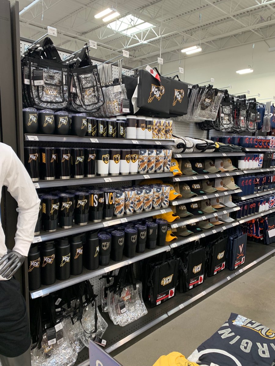 VCUGear's tweet photo. Check out this #VCU selection at the new Academy Sports in Short Pump!! If you haven't been, be sure to check it out! #VCUGear #VCURams 🐏 https://t.co/JU6CBO7pS6