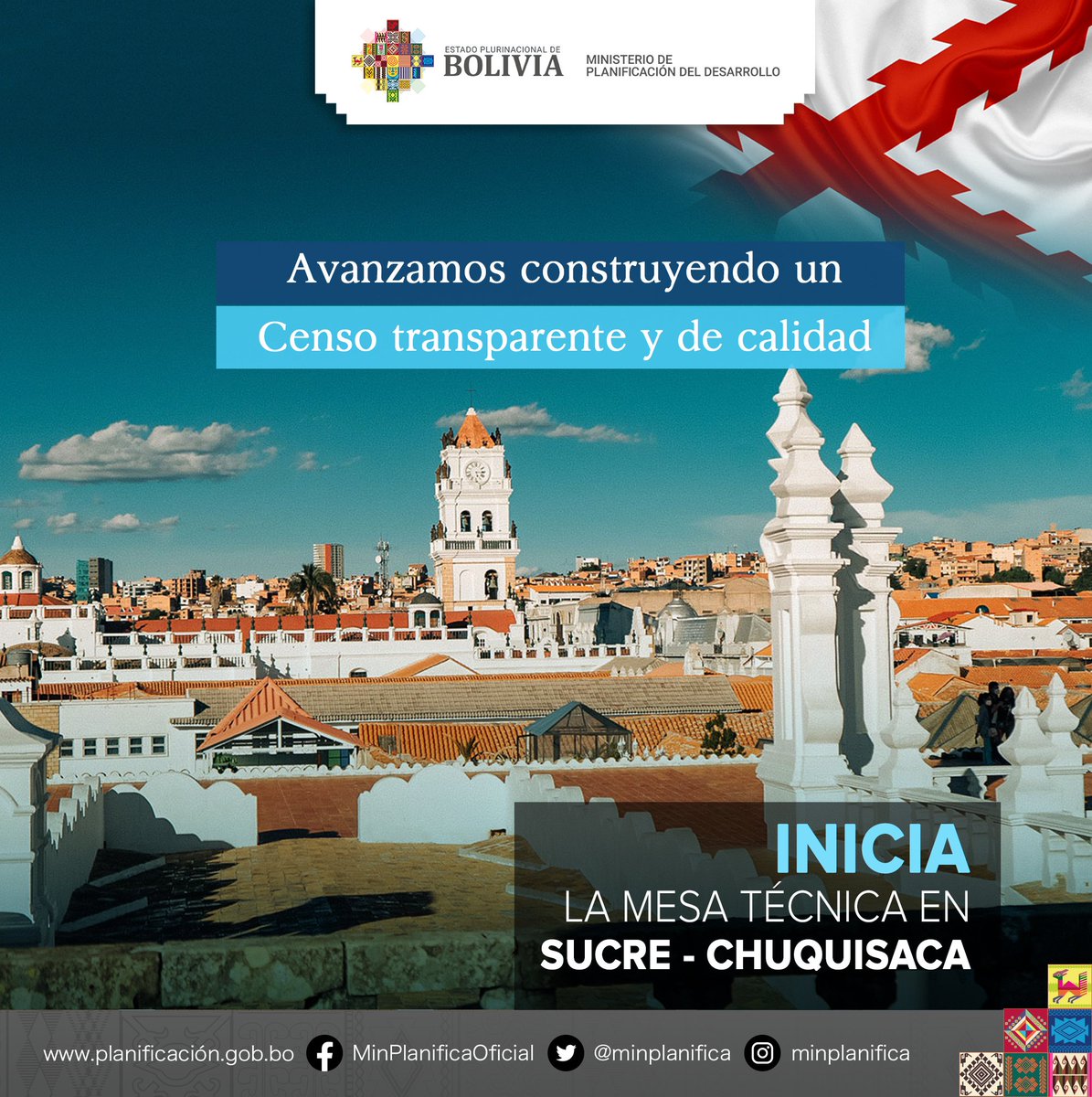 minplanifica's tweet photo. #CensoConConsenso | Seguimos adelante con el diálogo y el consenso. Inicia la mesa técnica en la ciudad de #Sucre.

#UnidosEstamosSaliendoAdelante https://t.co/aAv0um78Gs