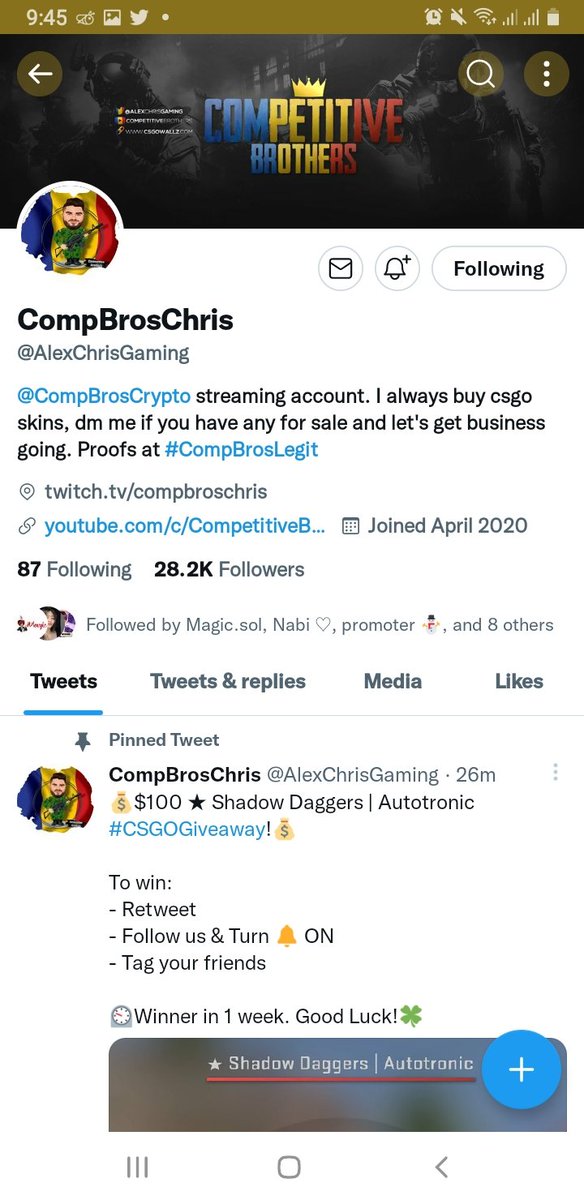 @CompBrosCrypto @AlexChrisGaming 🍀🥺manifesting to win🥺🍀 
🍀🥺manifesting to win🥺🍀
🍀🥺manifesting to win🥺🍀
🍀🥺manifesting to win🥺🍀 
🍀🥺manifesting to win🥺🍀
🍀🥺manifesting to win🥺🍀
🍀🥺manifesting to win🥺🍀