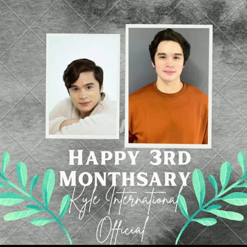 kyle_intl_ofc's tweet photo. Happy 3rd Monthsary Kyle International Official and @kyleVelino 🥳🥳🥳🥳🥳😊🥰. https://t.co/IYjqYL91gU