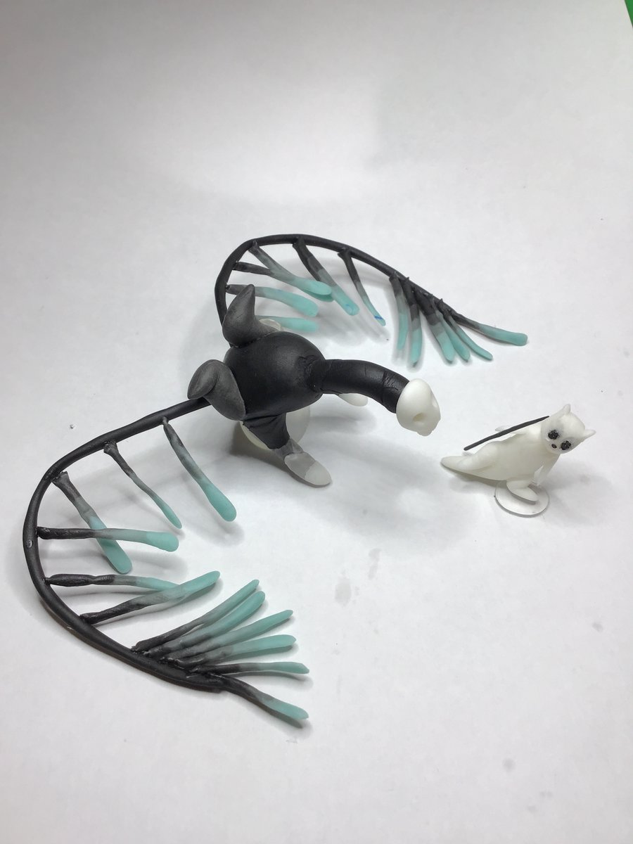 aiwendil1's tweet photo. Vulture VS Slugcat
#rainworld #fanart

子からのリクエスト。樹脂粘土です。 https://t.co/bnOnHUXR4m