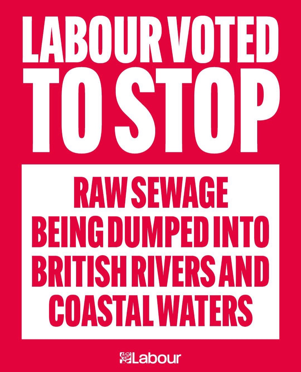 Here in Croydon,  Sarah Jones and I as Labour MPs voted to stop raw sewage being pumped into our rivers and seas, but Tory Chris Philp voted to allow the filth to flow #TorySewageParty