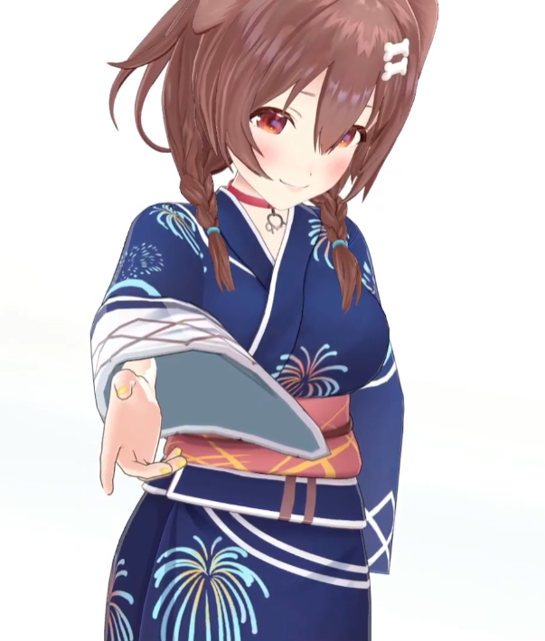 戌神ころね 「ころさんの手を引いて夏祭りを歩きたい人生だった#生神もんざえもん 」|レーミング有栖🥐のイラスト