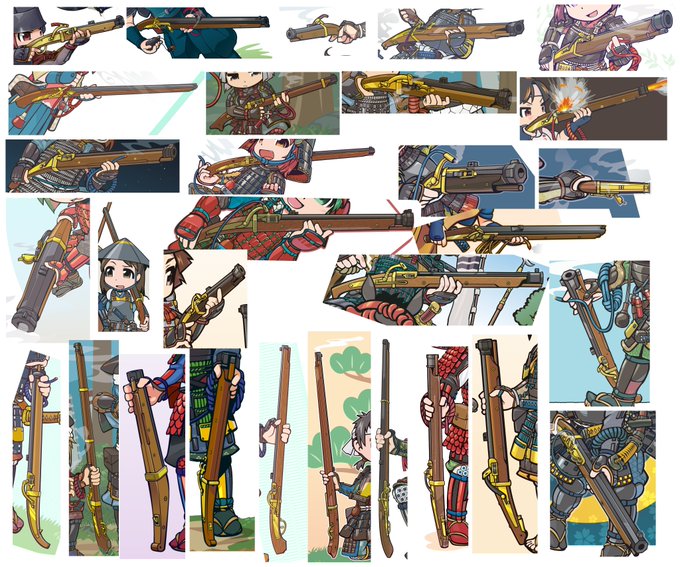 火縄銃のtwitterイラスト検索結果