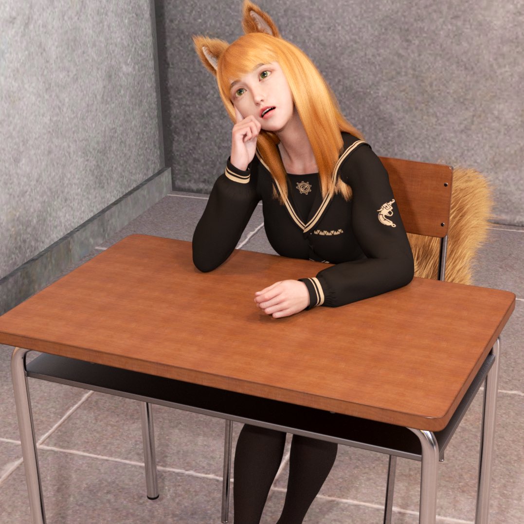 Magichammer0712's tweet photo. I'm thinking about making a CG collection with her as a motif.

#3DCG #kawaiigirl #furry #ケモミミ https://t.co/2T1WIgb5De