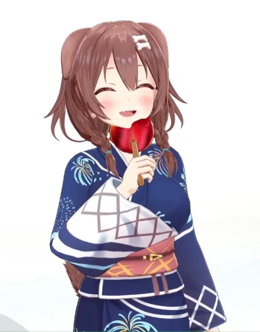 めり込みリンゴ飴#生神もんざえもん 