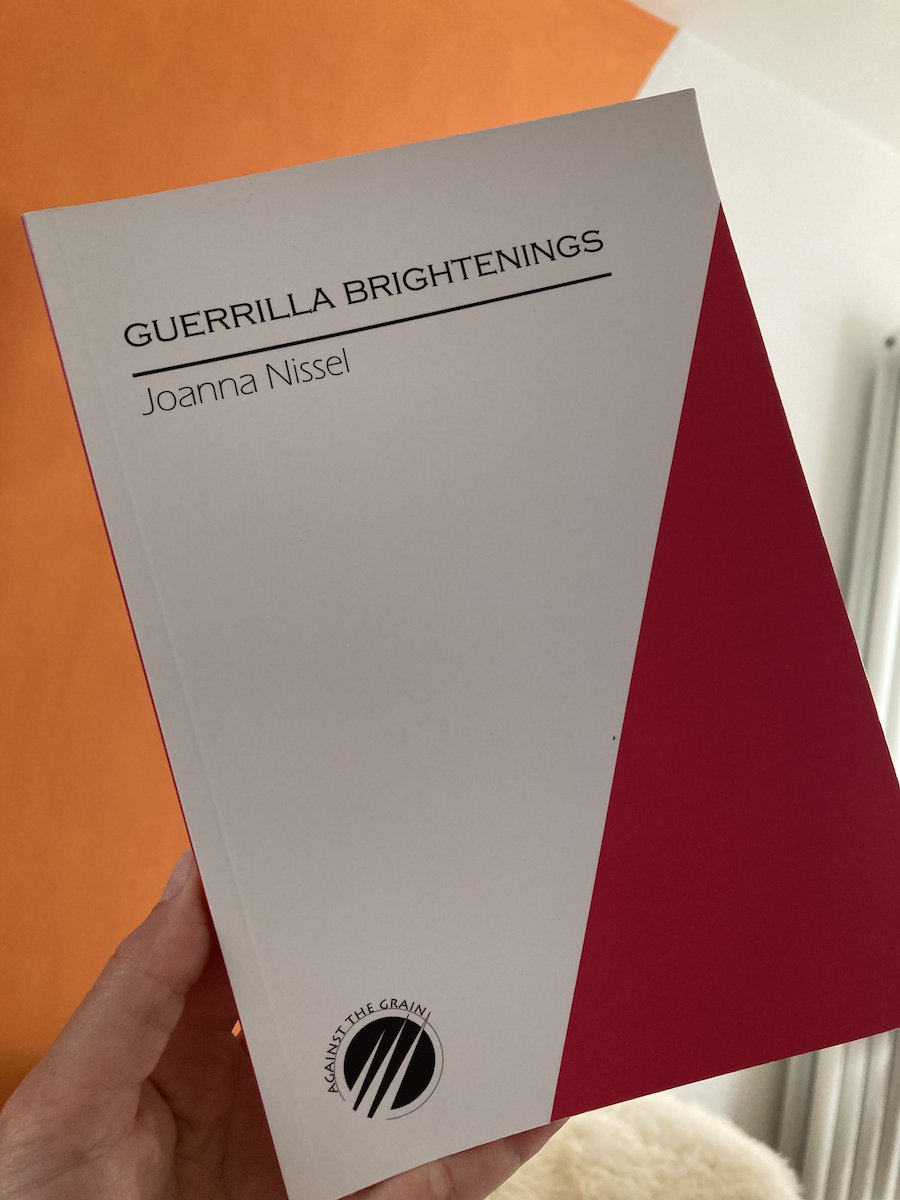 Joanna_Nissel's tweet photo. Two outings of Guerrilla Brightenings (@GrainPress) in a week! You'll catch me reading and discussing the pamphlet as part of the Health Humanities Research Cluster session at @SWWSummerFest on 1st Sept, followed by a longer reading at @TearsInTheFence fest on 4th https://t.co/ue72ipFQ8z