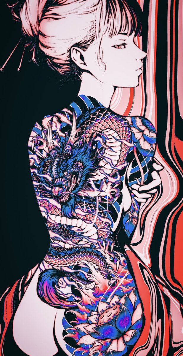 metaworld007's tweet photo. 💥 Love this ink! 🔥 

Title: INKBAE_dragon 🐉 

Collection: INKBAEx

Artist: Osho @oshohohohoho

#NFTs #NFTCommunity #DACshare
#NFTart #NFTCollection #KatoOGgo https://t.co/kQcxnm69hr