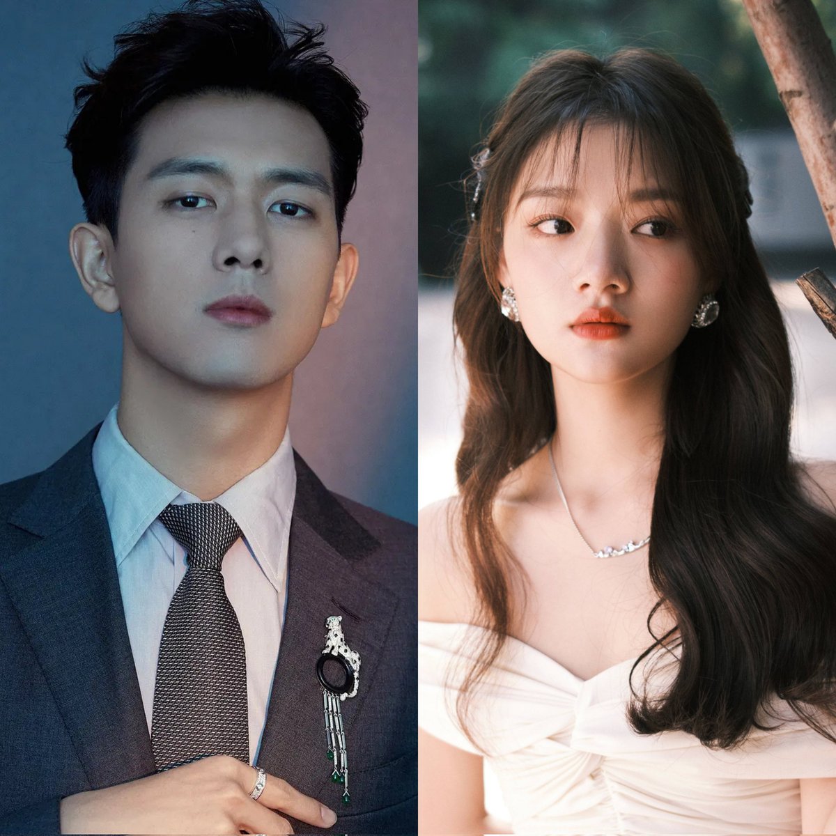 cdrama_mu's tweet photo. 🍉 Li Xian and Ren Min are the rumored leads of the upcoming republican era romance drama "Shooting Stars." Filming is set to begin in October. https://t.co/Z0pv4ShC10