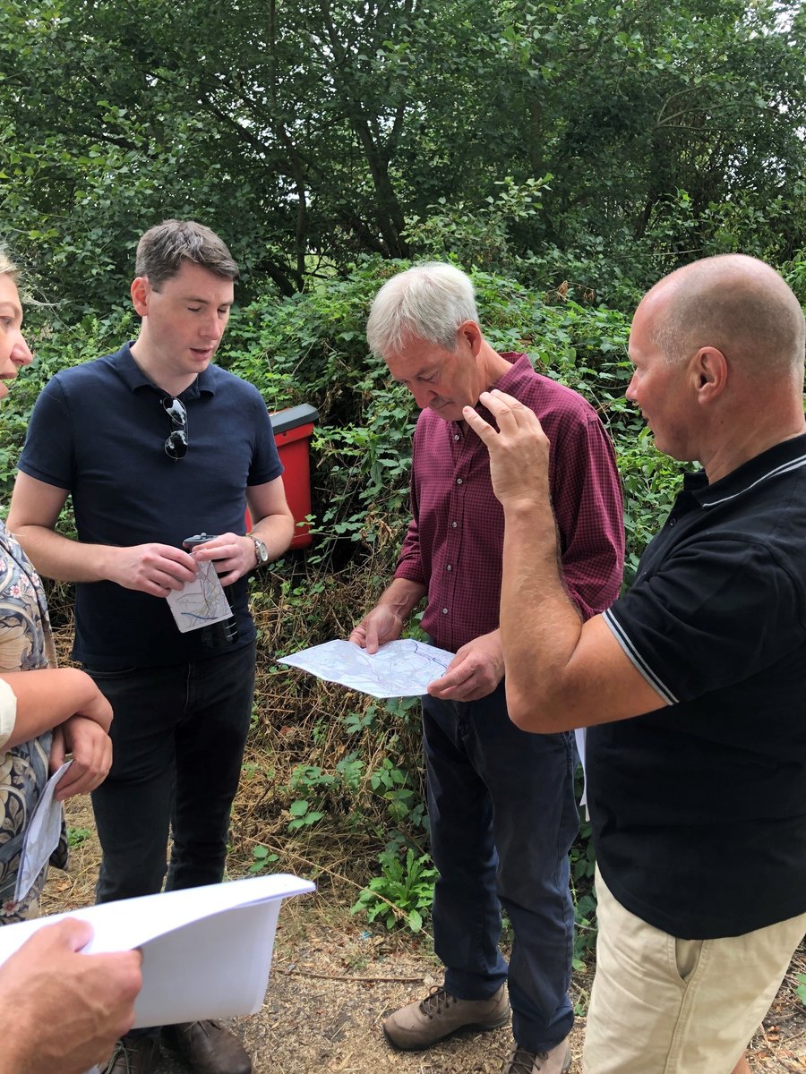 We were delighted to welcome leader of SCC, Cllr Tim Oliver and Cabinet Member Cllr Matt Furniss to join the leadership team for a walkthrough of the River Thames Scheme today. Exciting to see plans developing. For more details about the scheme visit: orlo.uk/6bMsg