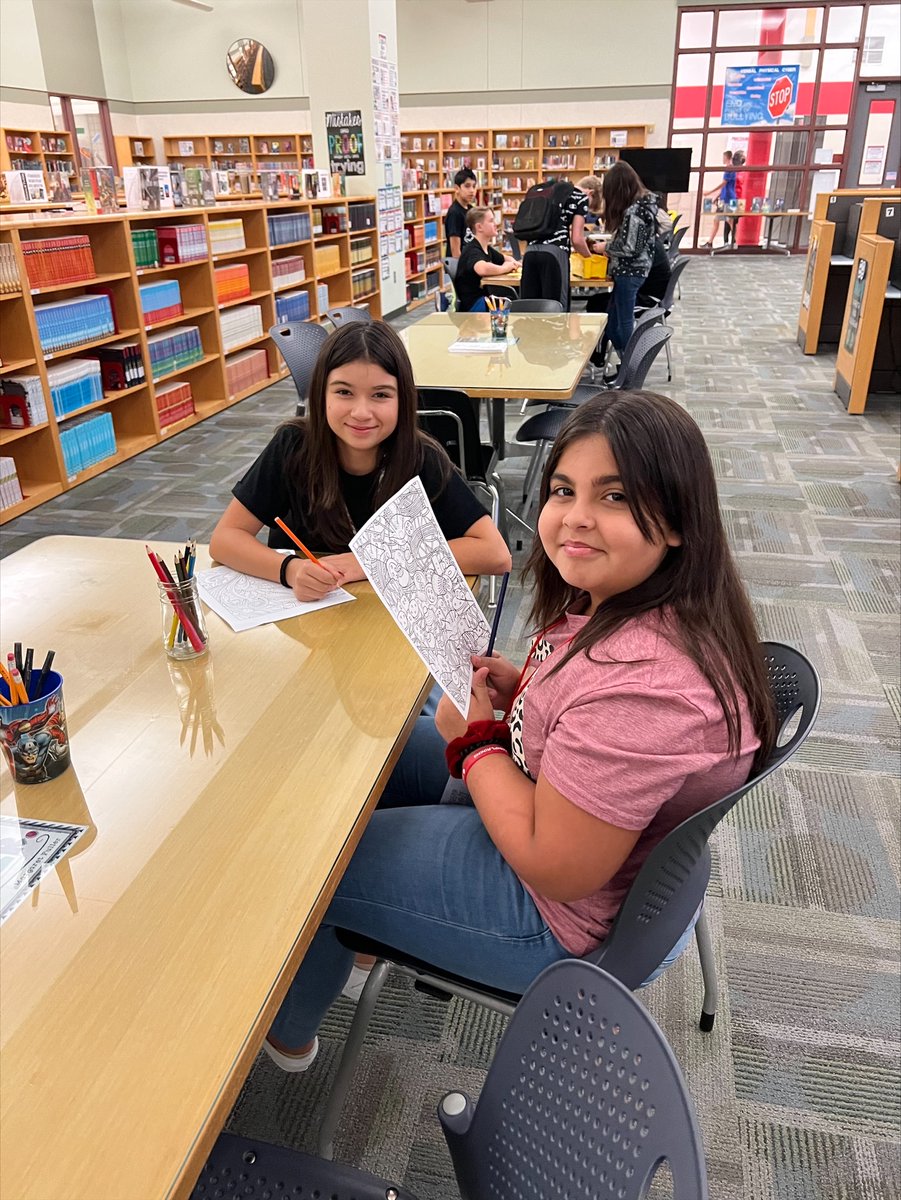 CrosbyMSCougars's tweet image. Mrs. Barrientos, our CMS Librarian is SO happy to have students back in the Library!!! #BetterTogether #GreatDaytobeaCougar #CMSCougars!