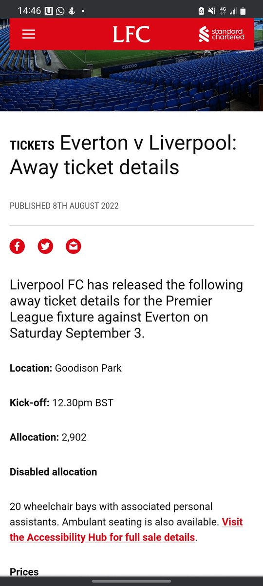 JayKearns_'s tweet photo. Anybody have any idea how the Everton game sells out on 11, when United with only 141 more tickets sells out on 4? Something not right here https://t.co/GhYk2ajJtt