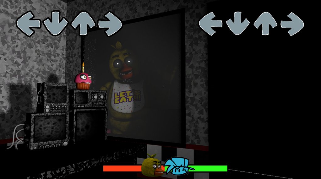 Friday Night Funkin' VS Five Nights at Freddy's FULL WEEK 1-5 (Chica, Foxy,  Bonnie) (FNF Mod/FNaF 1) 