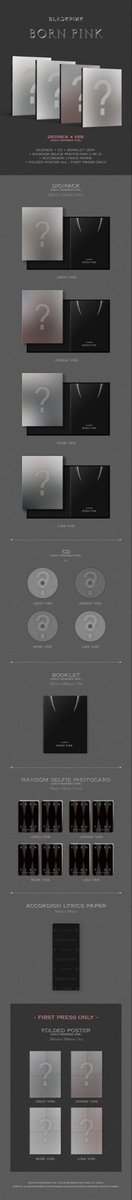 #BLACKPINK 2nd ALBUM [BORN PINK] DIGIPACK ver.

🖤Member versions 460.-
🎁Ktown4u POB
✈️รวมภาษี ems กลับไทย
📦ส่งเริ่มต้น 40.-
💌DM

❌ปิดรับ 10/9 

#preorderkorea #พรีออเดอร์เกาหลี #ตลาดนัดบพ #ตลาดนัดbp #ตลาดนัดblackpink