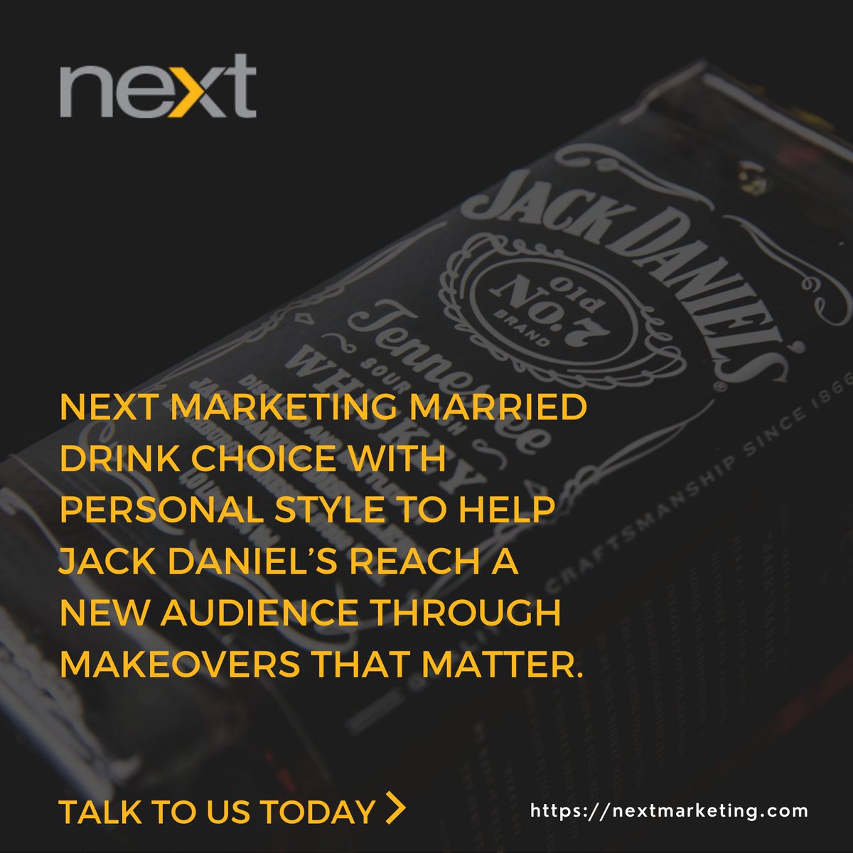 Next Marketing partnered with Jack Daniels to help them to reach a new audience through a campaign with Makeovers that Matter.

Click on the following link to learn more: nextmarketing.com/jack-daniels-2…

#ExperientialMarketing #MarketingAgency #MarketingCampaign