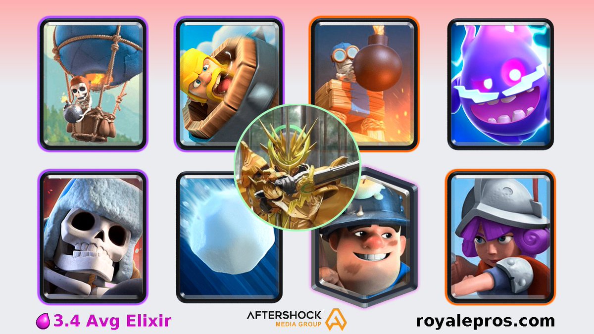 teamcmcbot's tweet photo. .@Espada_CR has won grand challenge on 22/08/2022 21:58:15 SGT [Balloon,Barbarian Barrel,Bomb Tower,Electro Spirit,Giant Skeleton,Giant Snowball,Miner,Musketeer]

Deck: https://t.co/GA0ZLr52ge

GC Logs: https://t.co/9q1G8Rz3pi

Powered by @ AMGinfluence https://t.co/ortgUrTsgY