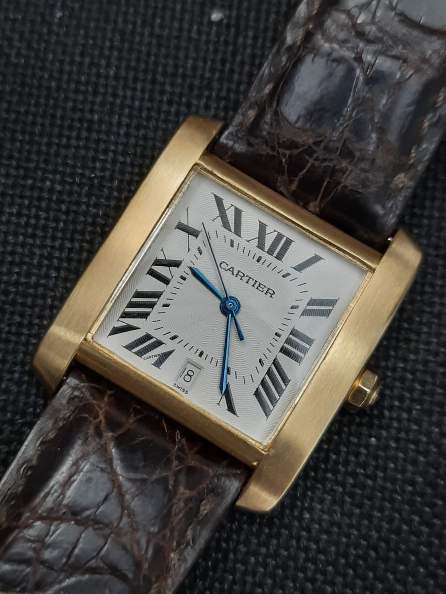 wrist_men's tweet photo. Cartier Tank Francaise Reference No.-1840 Automatic Wristwatch

#cartier #vintagecartier #gold #cartierwatch #luxury #cartiertank #watchfam #cartierlove #fashion #watchcollector #lifestyle #watchfashion #cartierautomatic #wristwatch #preownedluxury #goldwatch https://t.co/43nzEyisdM