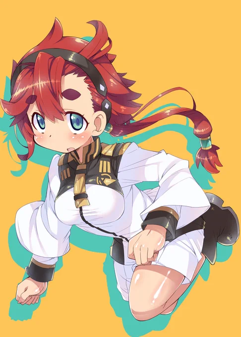 スレッタちゃん描きなれておこうと思います!まゆげガンダムなので! 