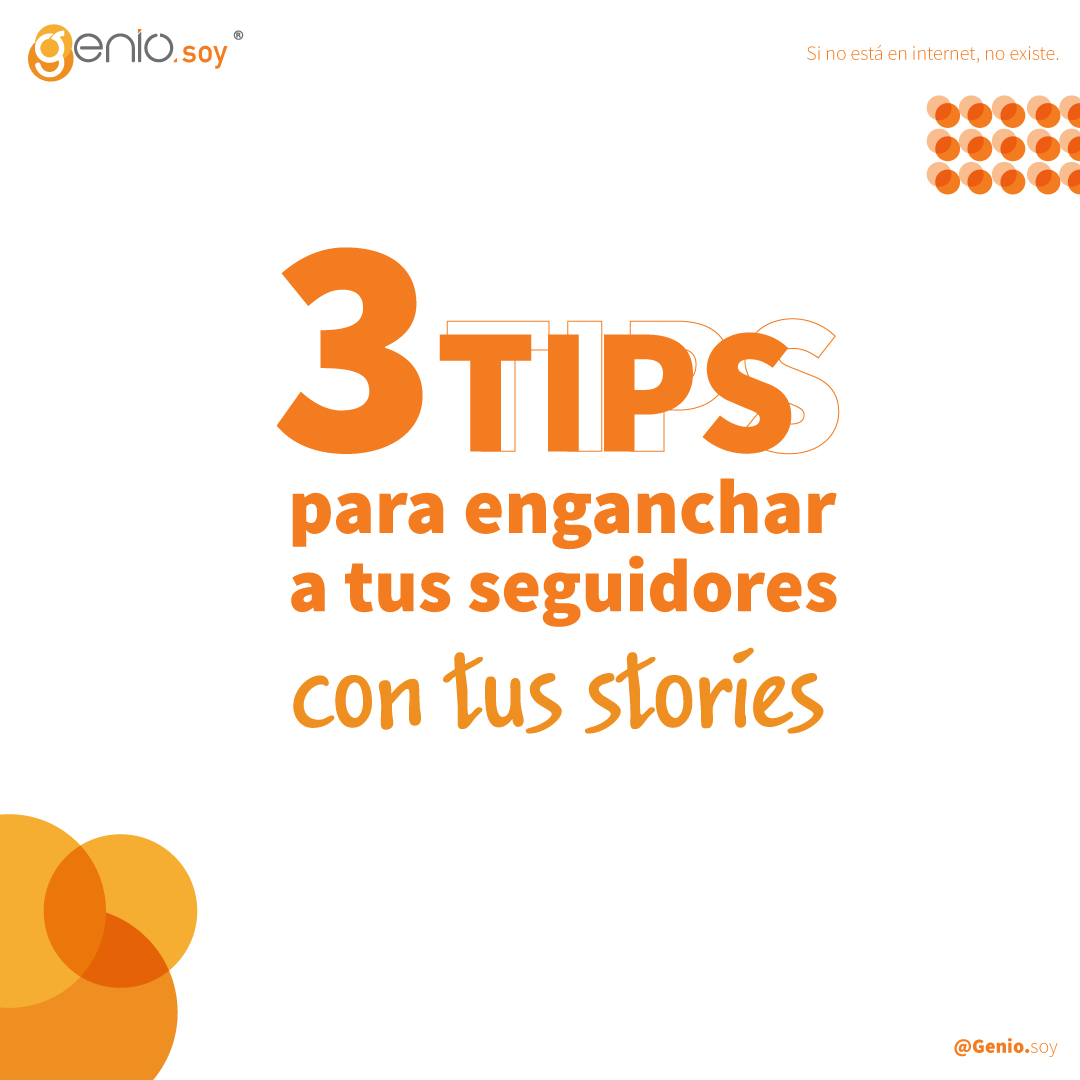 GenioSoy_'s tweet photo. ¡Atención  🔈! En #GenioSoy te decimos cómo lograr enganchar a tus seguidores con #Stories. 😉 https://t.co/SNH1HYRYJe