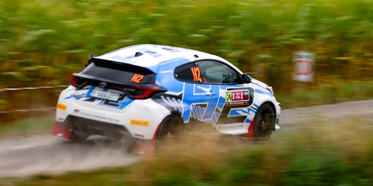 ToyotaUK's tweet photo. Could hydrogen combustion engines be the future of motorsport? The Toyota #GRYaris H2 Concept tackled some stages of the @ypresrally last weekend. https://t.co/oU2TB66yDw