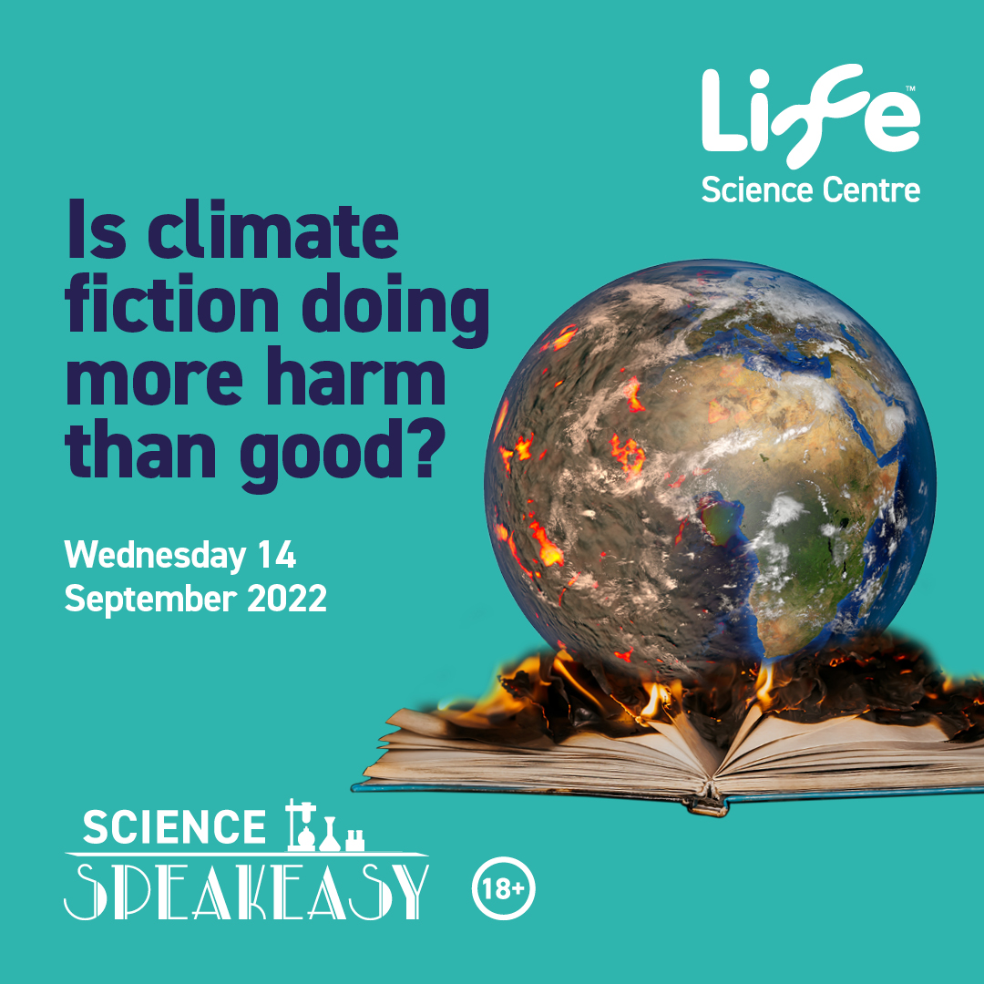 scienceatlife's tweet photo. 🎞️ Seen ‘The Day After Tomorrow’ or ‘Don’t Look Up’? Did they help you make sense of climate change or quite the opposite? 

Our next Science Speakeasy explores climate fiction and how helpful it actually is. 🌍 

Join the debate on 14 Sept. 

Tickets: ▶️ https://t.co/iRcWIhaWPl https://t.co/YcoFK76FnF
