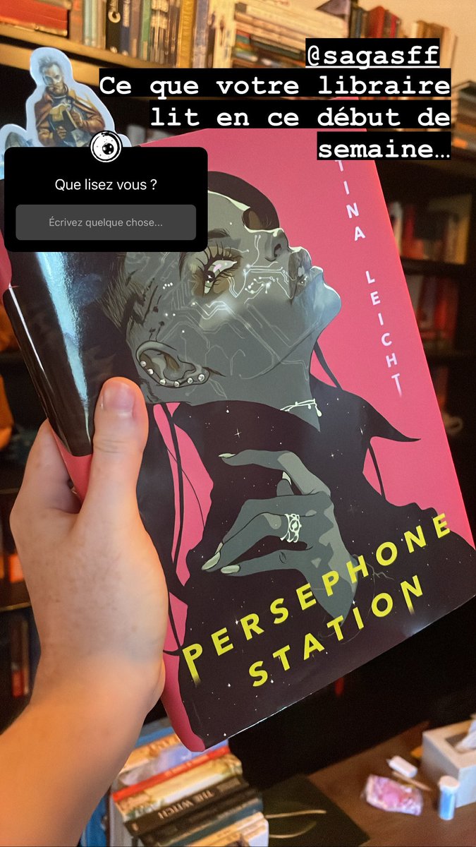 OLivresque's tweet photo. Que lisez vous aujourd’hui ? Je commence la semaine avec #persephonstation @SagaSFF et le début est tellement enthousiasmant ! #sf #cyberpunk https://t.co/lHulCjaOYa