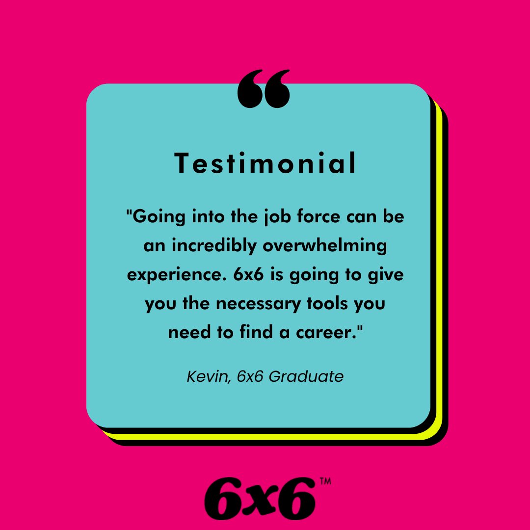 6x6Work's tweet photo. 6x6 makes the job hunt an adventure, not a chore! 

#resume #jobsearch #job #jobs #career #college #collegegrad #employment #6x6 https://t.co/YXczbYrclp
