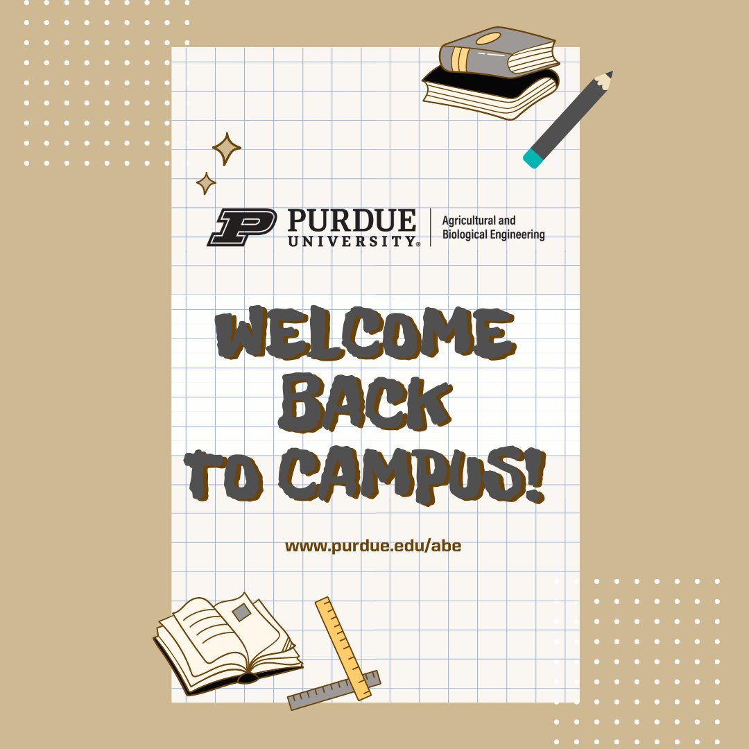 We are so glad you are back! Let's BOILER UP! <a href="/LifeAtPurdue/">Purdue University</a> <a href="/PurdueAg/">Purdue Agriculture</a> <a href="/PurdueEngineers/">Purdue Engineering</a> @PurdueEEE