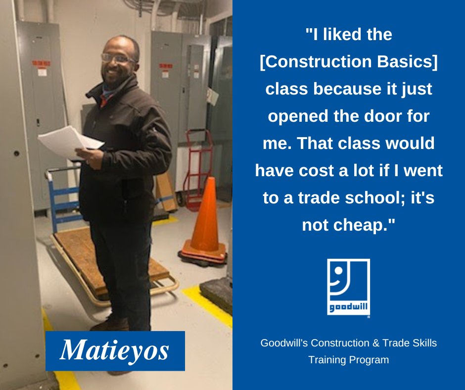 Today, Matieyos Ashagre is a Building Engineer for CBRE, but just last year, he was working as an Uber driver. In just a matter of months, his life trajectory was changed. Read about how Goodwill University led Matieyos to his new career here: goodwillsp.org/matieyos-succe…