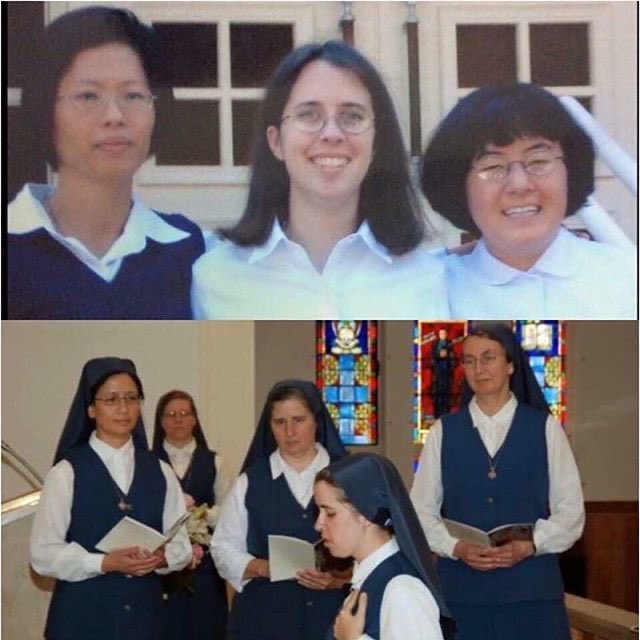 So grateful! Today is my 18th anniversary of entrance AND my 13th anniversary of profession of vows! ❤️ #QueenshipOfMary #MediaNuns #Beloved