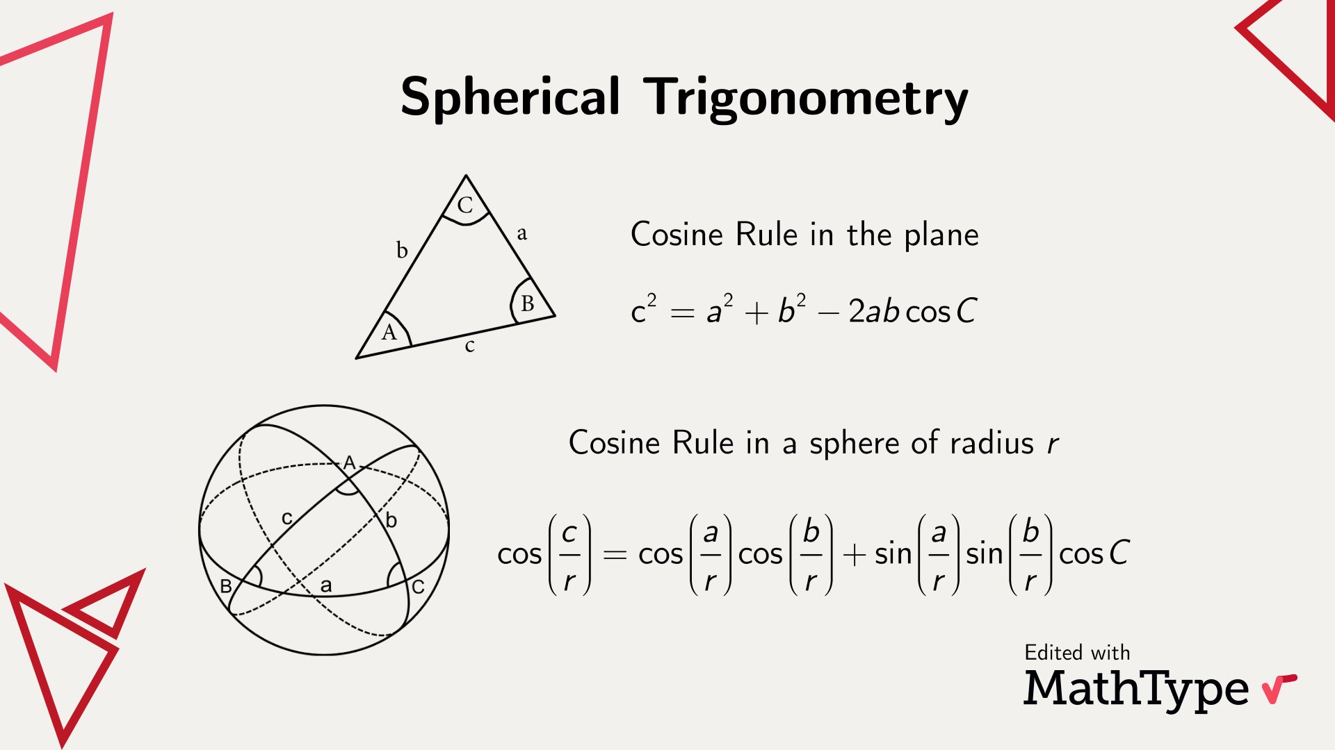 MathType on Twitter "Trigonometry is fun, but noneuclidean fun is