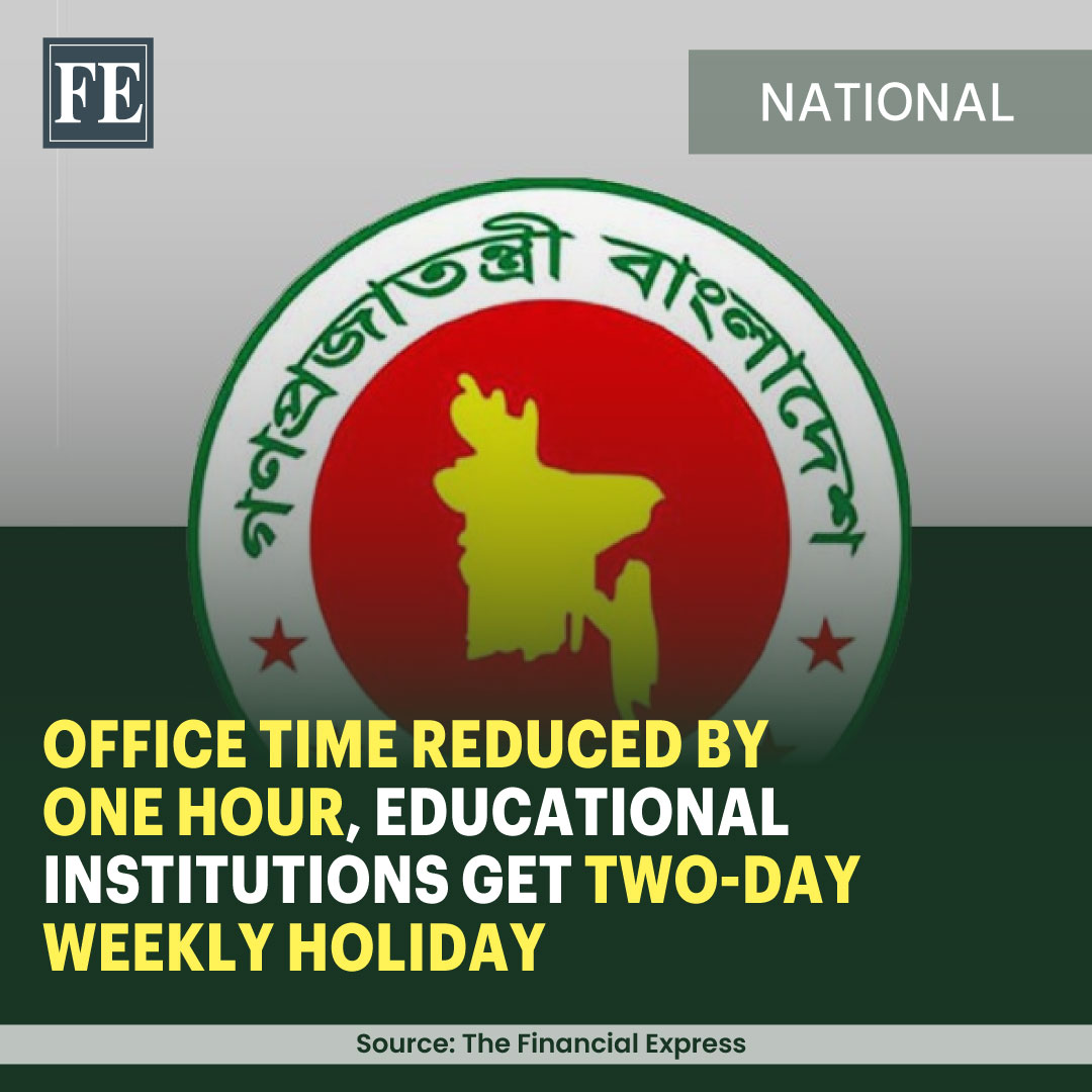 febdonline's tweet photo. Bangladesh has decided to cut back working hours at government offices, autonomous institutions and banks, starting Wednesday, amid a lingering energy crisis. https://t.co/soNB0wkLJ5