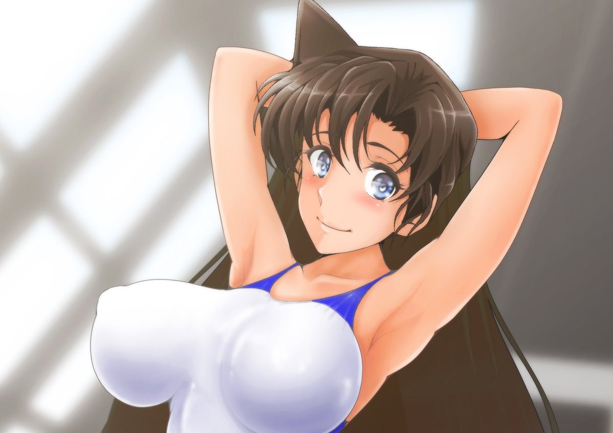 今日も息抜きがてら競泳水着の毛利蘭ちゃんなのぜ。 