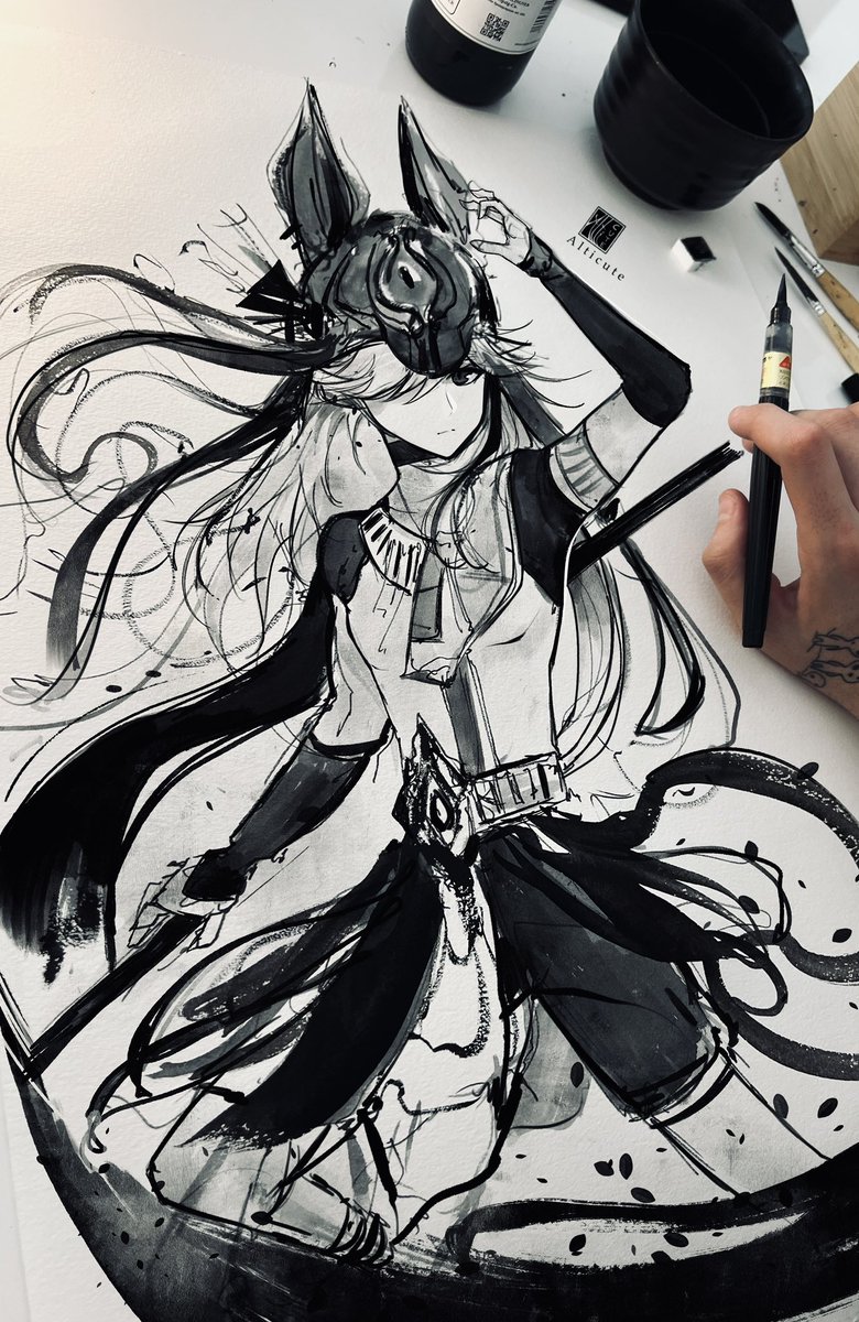 AlticuteVT's tweet photo. Bark Wuff 😳 #cyno #赛诺 #GenshinImapct #fanart https://t.co/VUR64eyBuB