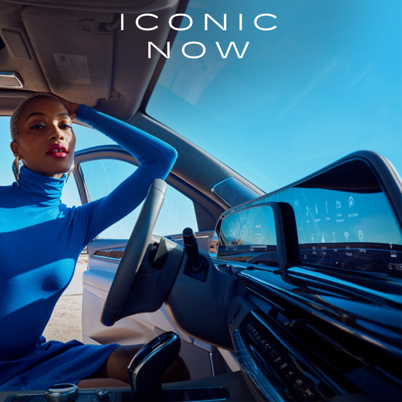 Cadillac's tweet photo. We’ve defined what it means to Be Iconic for the last 120 years. Here’s to the next 120. #IconicThenIconicNow #120YearsOfIconic #BeIconic
