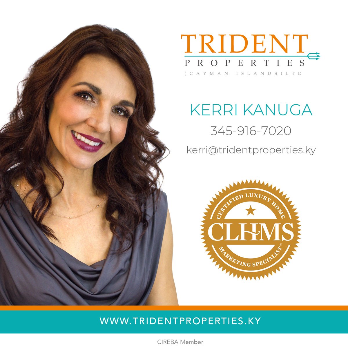 KERRI KANUGA OF TRIDENT PROPERTIES IS RECOGNISED AS A CERTIFIED LUXURY HOME MARKETING SPECIALIST | Congratulations to Kerri being recognised for her personalised, knowledgeable and trusted real estate services in the Cayman Islands since 2003. tridentproperties.ky