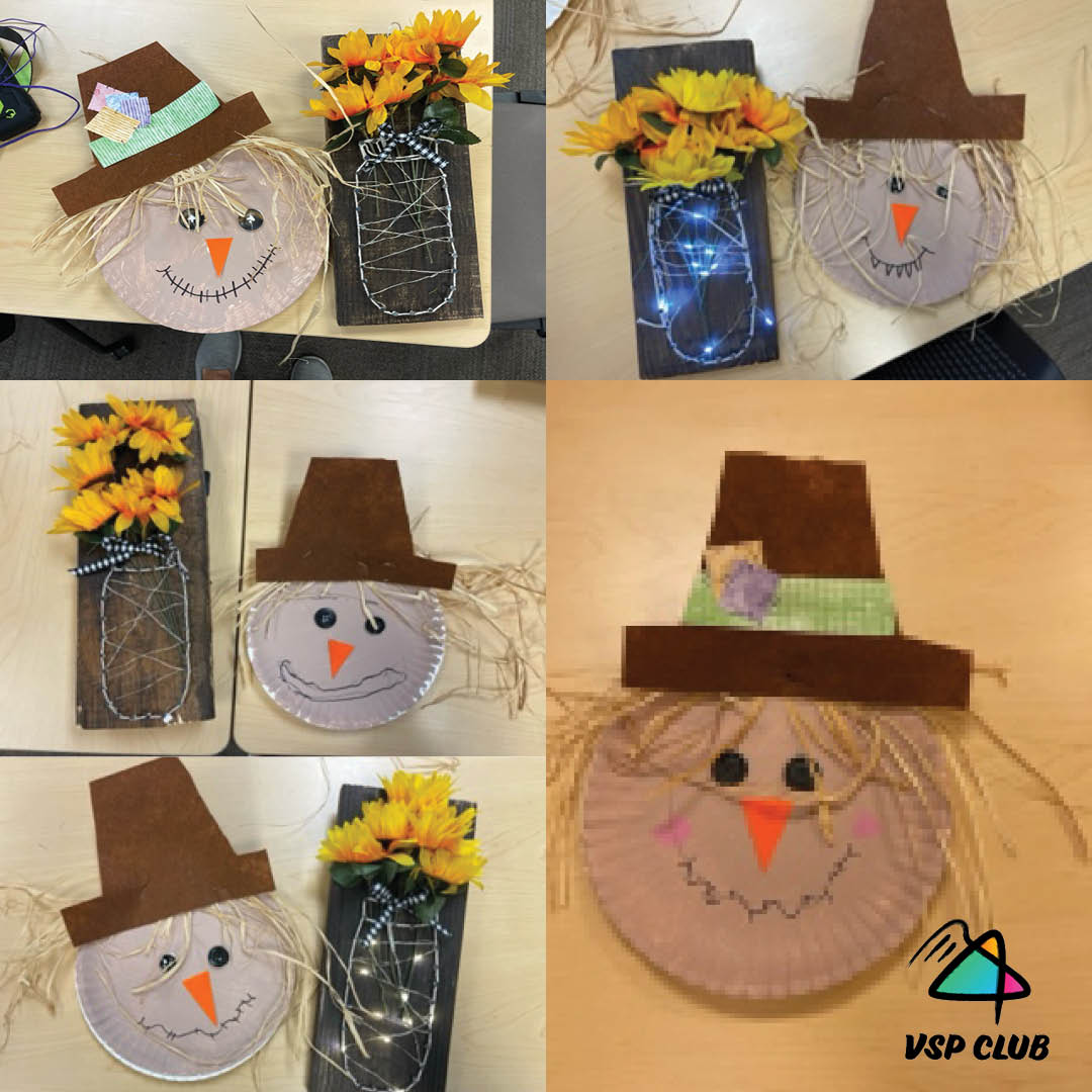 Over the weekend, the VSP Club worked on some fall-themed crafts.

If you'd like to attend this weekend's events, which include a tailgate party &amp; a night of karaoke, RSVP by calling 402-594-6747 or by emailing vsp@angelguardians.org by Wednesday.
#community #inclusion