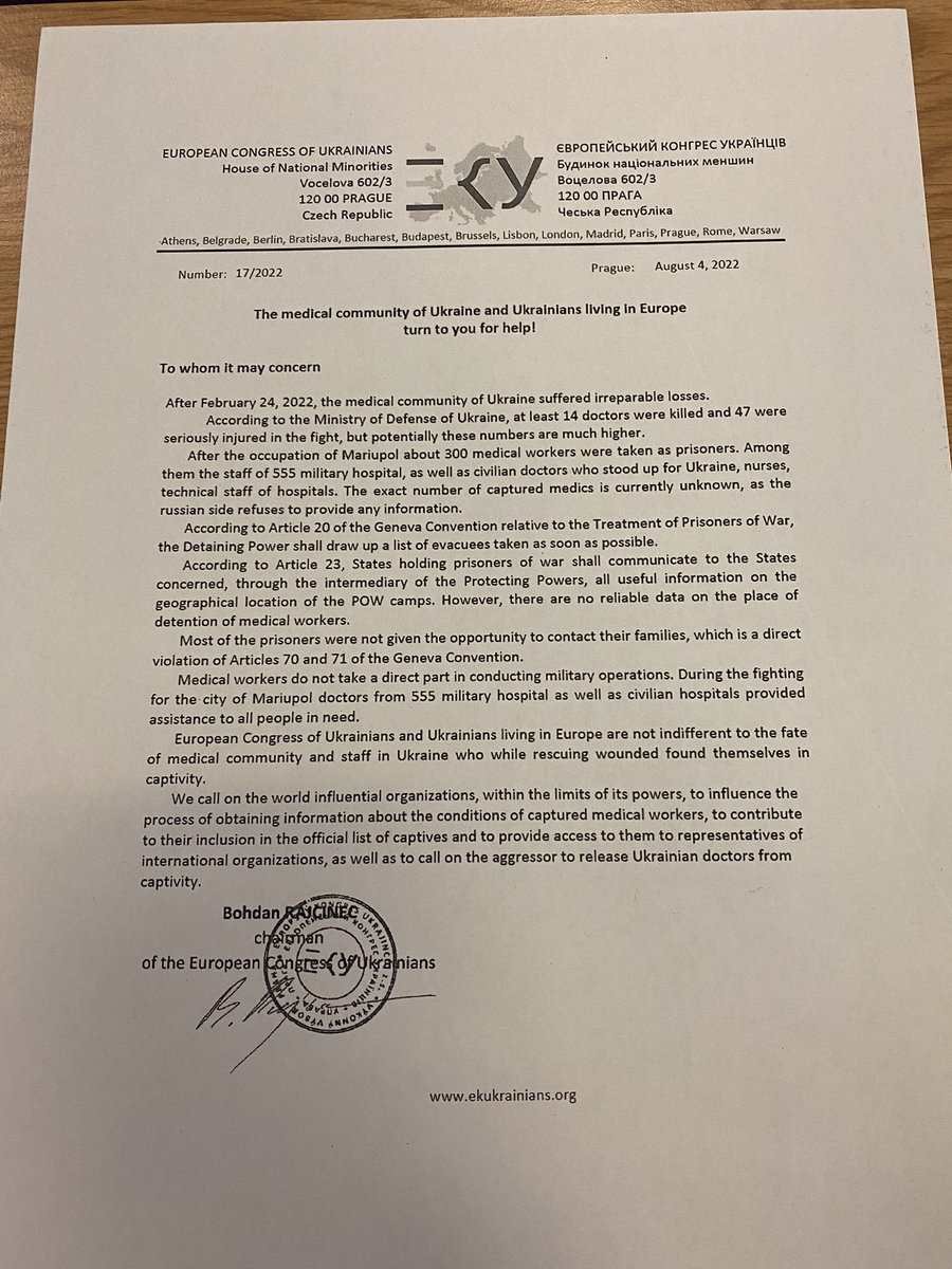 Medic_Russell's tweet photo. 🇺🇦 an important message about medical workers taken prisoner during the war in Ukraine - please share https://t.co/GknwEoYYtc