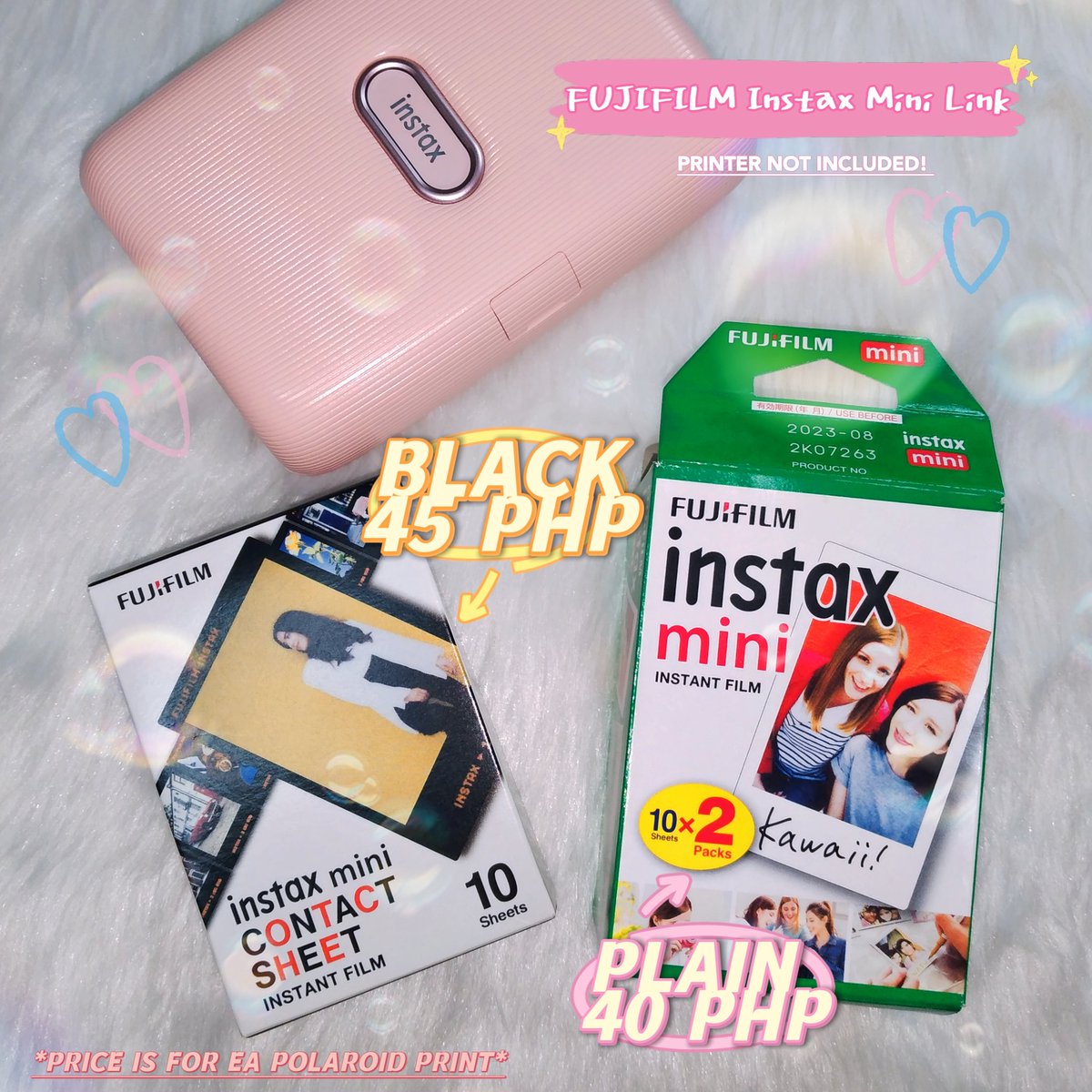 suncheekzcart's tweet photo. FUJIFILM Instax Mini Polaroid Printing Service wts lfb ph [#nanasellz]

To avail, go to the form and answer the fill out the details. You will upload the photos in the form also. Your order is automatically confirmed after submitting the form! 

https://t.co/fTgqXrC74V https://t.co/4Q8Gf6DPKn