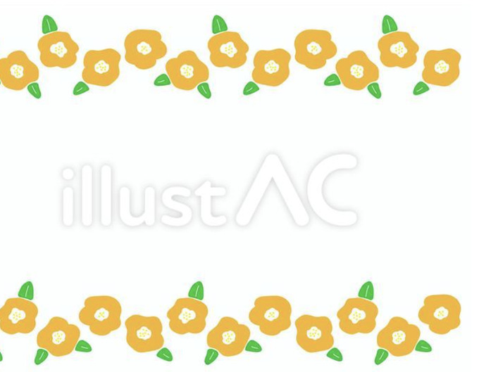 花のフレームのtwitterイラスト検索結果