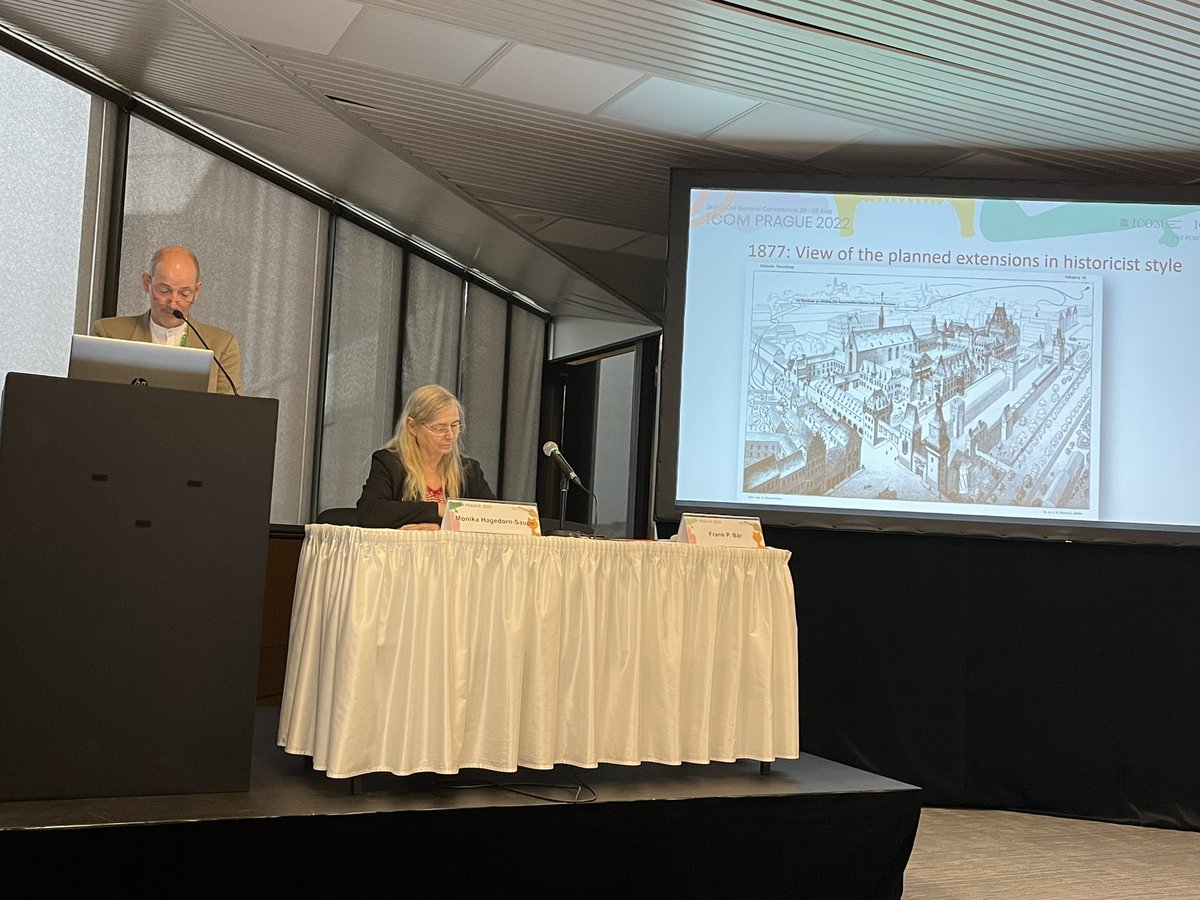 Our first panel in #ICOMPrague2022 <a href="/icomCIDOC/">ICOM.CIDOC</a> and #cimcim opened by Frank Bar, to be followed by <a href="/steads/">Stephen Stead</a> and Giovanni Paolo di Stefano from <a href="/rijksmuseum/">Rijksmuseum</a>