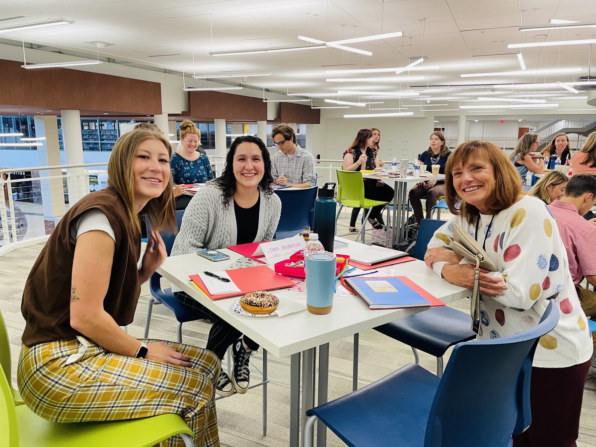 ShakopeeSchools's tweet photo. 🐾It's a great day to be a #shakopeeschools Saber as we welcomed over 100 certified staff members to the district this morning! And this is just the beginning - be on the lookout for more #newteacherweek activity highlights &amp; community activities!  #saberpride #backtoschool2022 https://t.co/tFg9O3LQOV