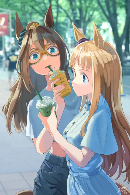 #夏休みはグラスワンダーのイラストが増えるらしい 増えてくれ 