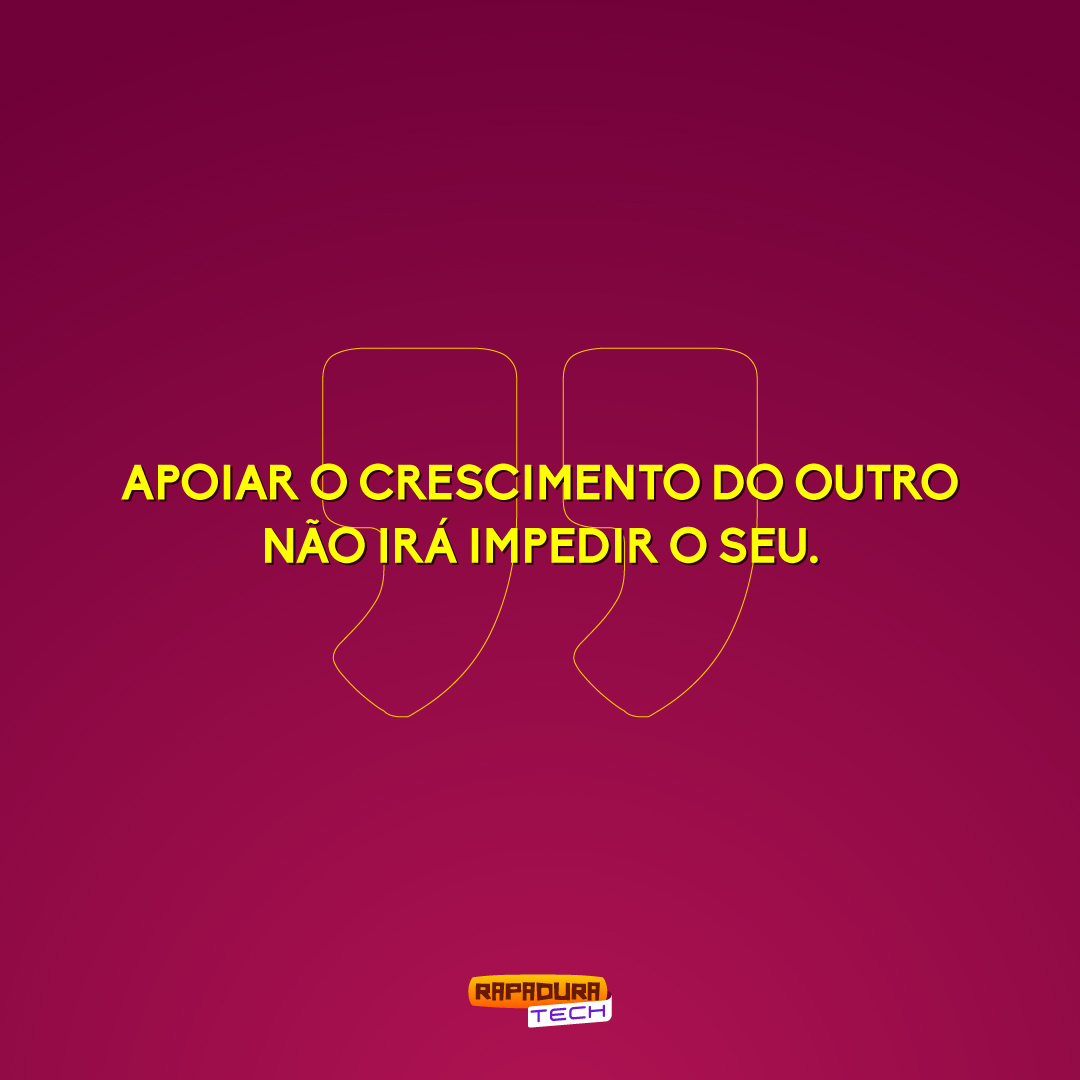 rapadura_tech's tweet photo. Apoiar e incentivar o crescimento do outro nunca irá impedir o seu. Muito pelo contrário, torna-o ainda mais capaz e merecedor de todas as coisas que deseja.

Seja um incentivador de pessoas. ⚡

Você concorda? 👊🏻 https://t.co/McEwGeJ6Ok