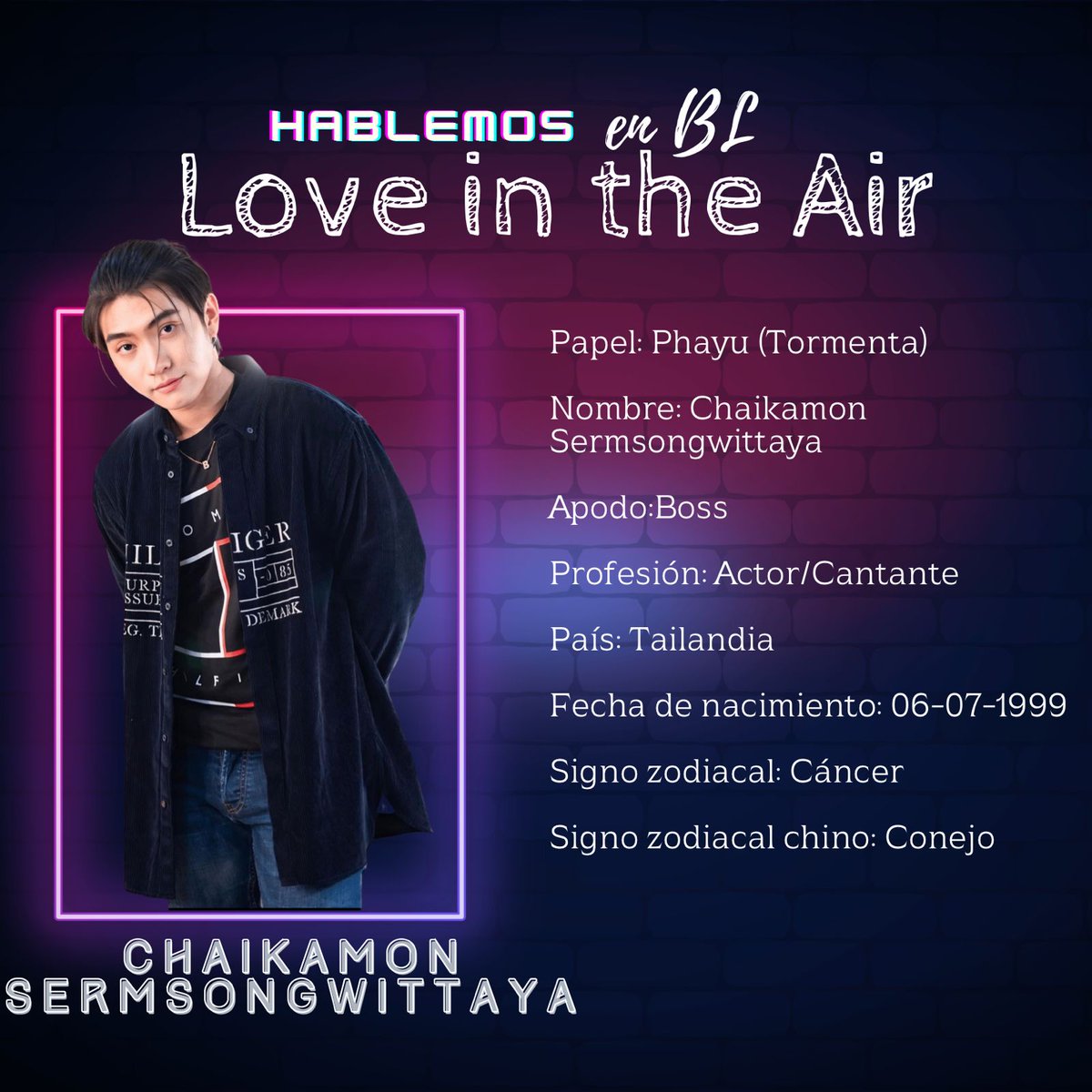 HablemosenBL's tweet photo. Ya casi se nos viene nuestro EP1💜
Para entrar en calor, ¿ya vieron #loveintheairep1?
Un poco de info de los actores de esta nueva serie🔥
#hablemosenBL https://t.co/NxMrtDjL8V